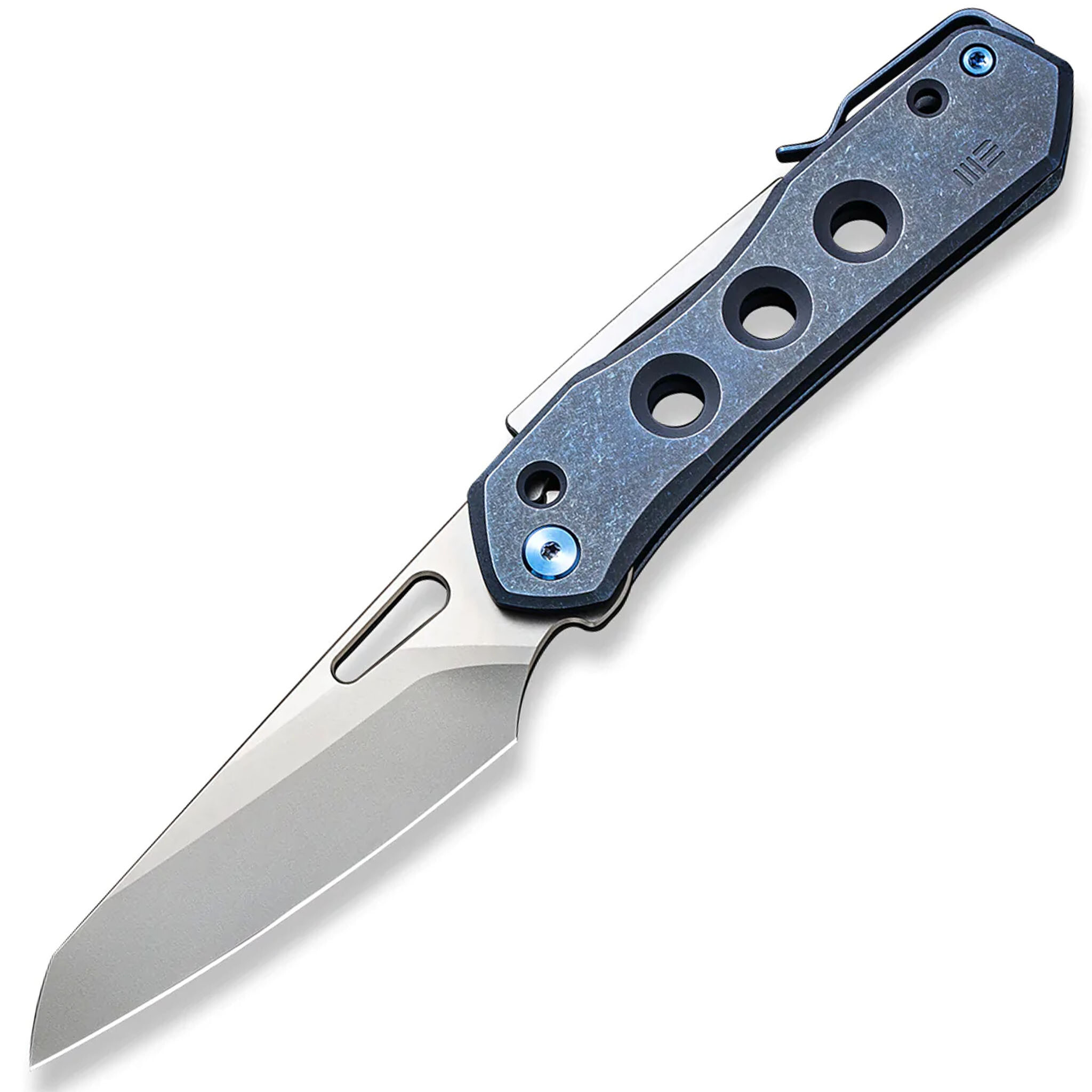 Складной нож We Knife Vision R, сталь CPM-20CV, рукоять титан, синий складной нож we knife esprit marble carbon cpm 20cv