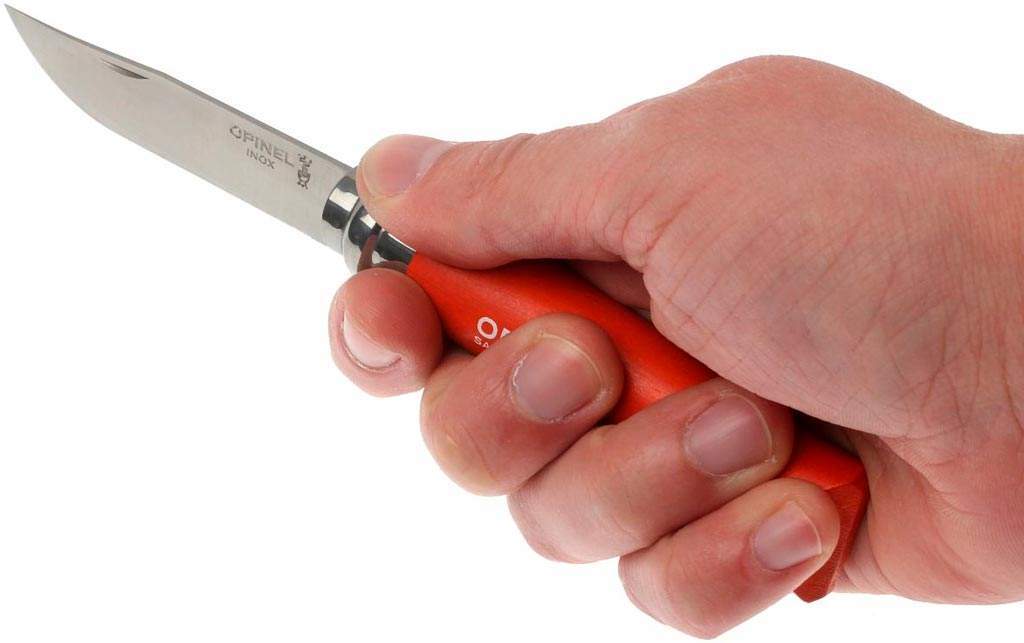 фото Нож складной opinel №7, сталь sandvik 12c27, рукоять бук, оранжевый