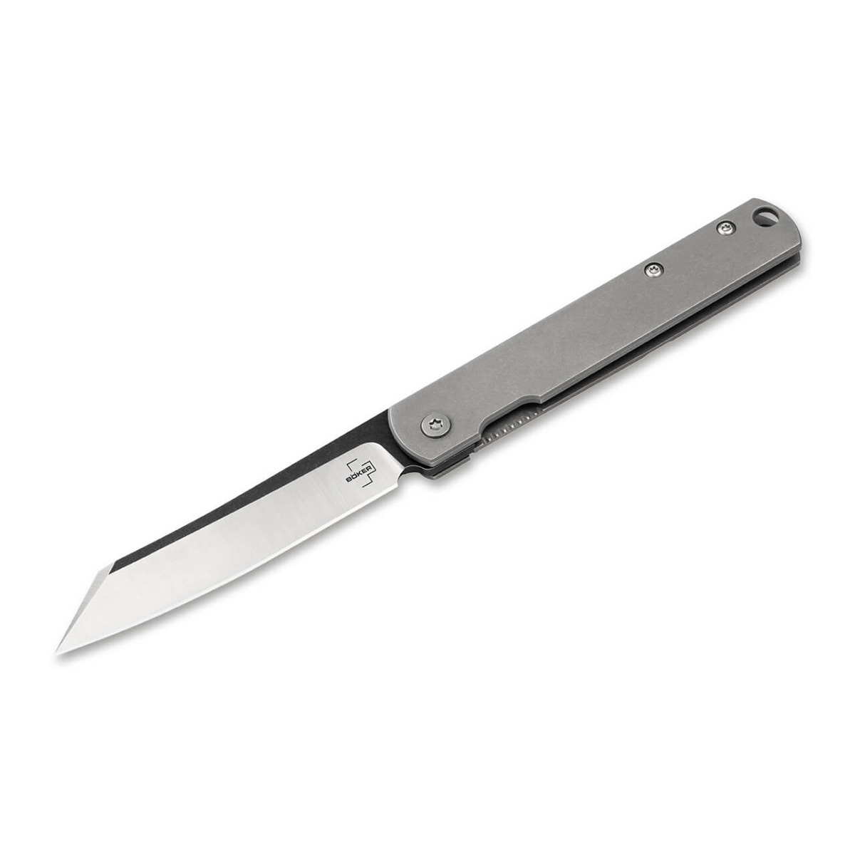 Складной нож Boker Zenshin, сталь D2, рукоять сталь - фото 1