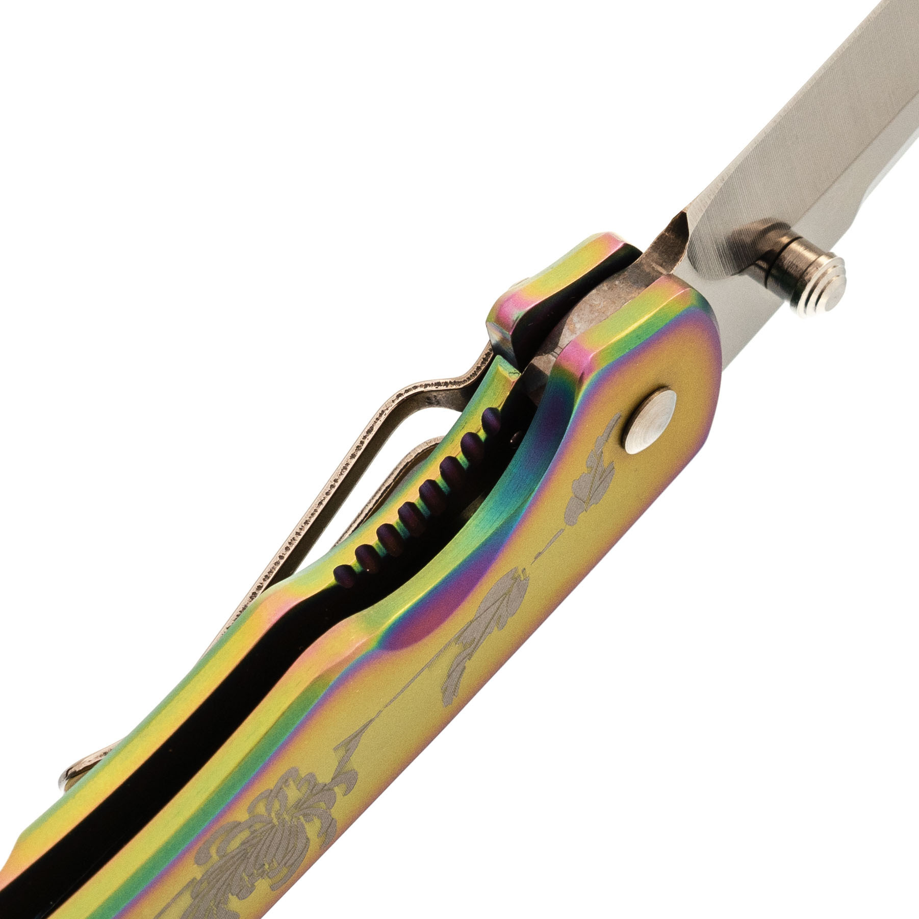 Складной нож Sanrenmu 7073LUX-SR, сталь 12C27, рукоять сталь - фото 4