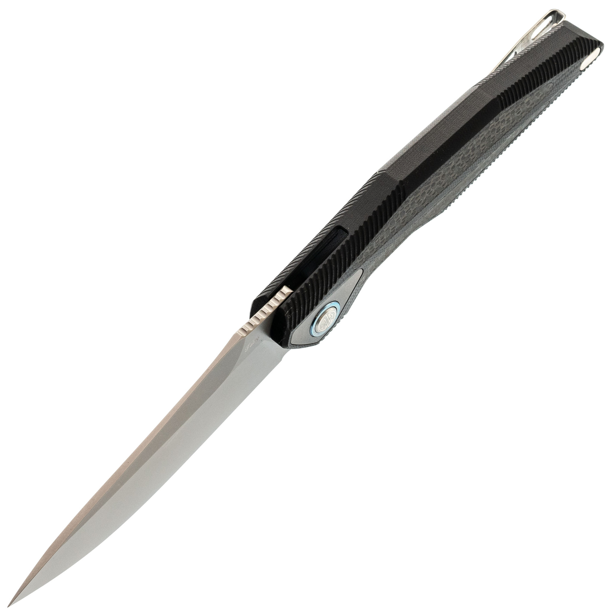 Нож складной Tulay Rikeknife, сталь 154CM, Black G10/Carbon Fiber - фото 2
