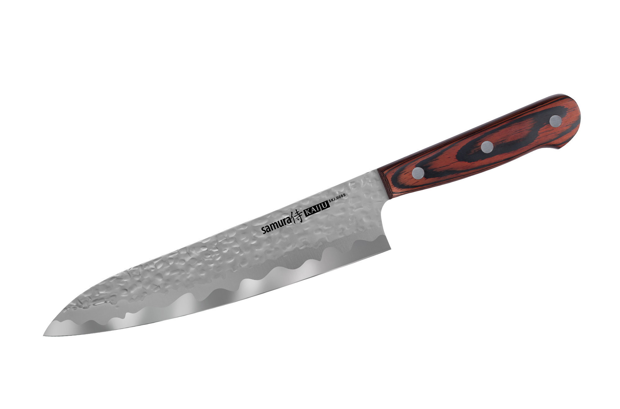 Нож кухонный Samura KAIJU Шеф - SKJ-0085, сталь AUS-8, рукоять дерево, 210 мм