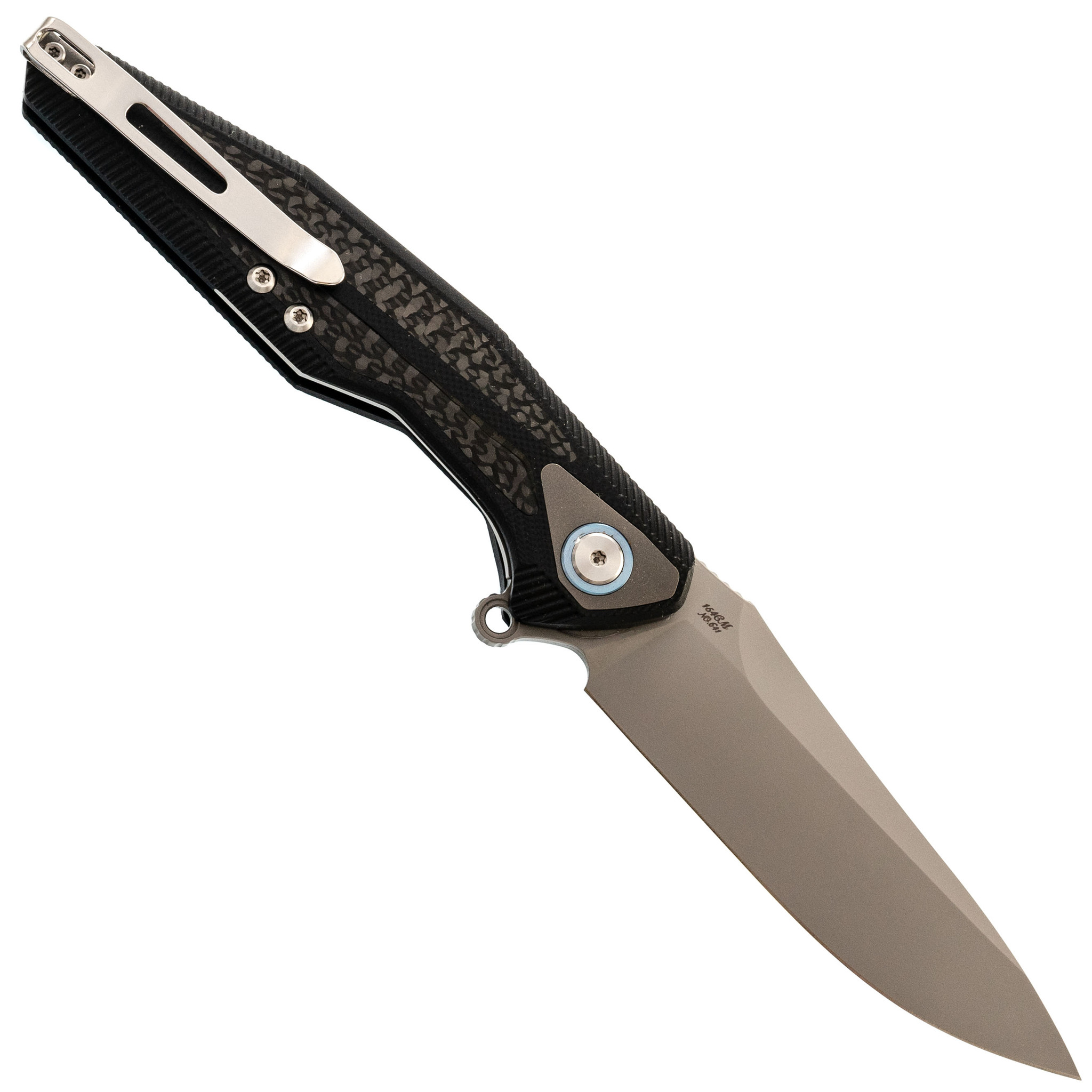 Нож складной Tulay Rikeknife, сталь 154CM, Black G10/Carbon Fiber - фото 3