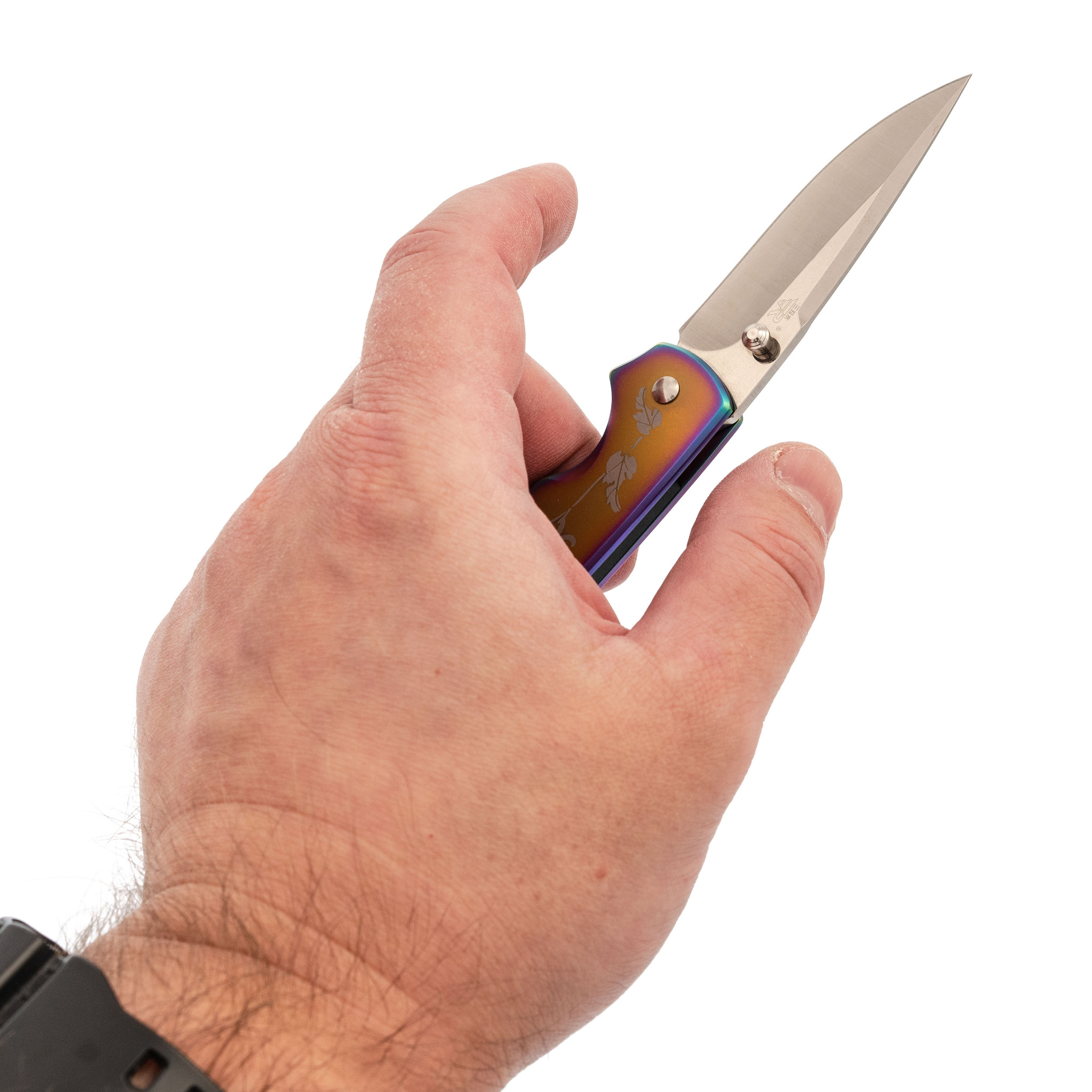 Складной нож Sanrenmu 7073LUX-SR, сталь 12C27, рукоять сталь - фото 7