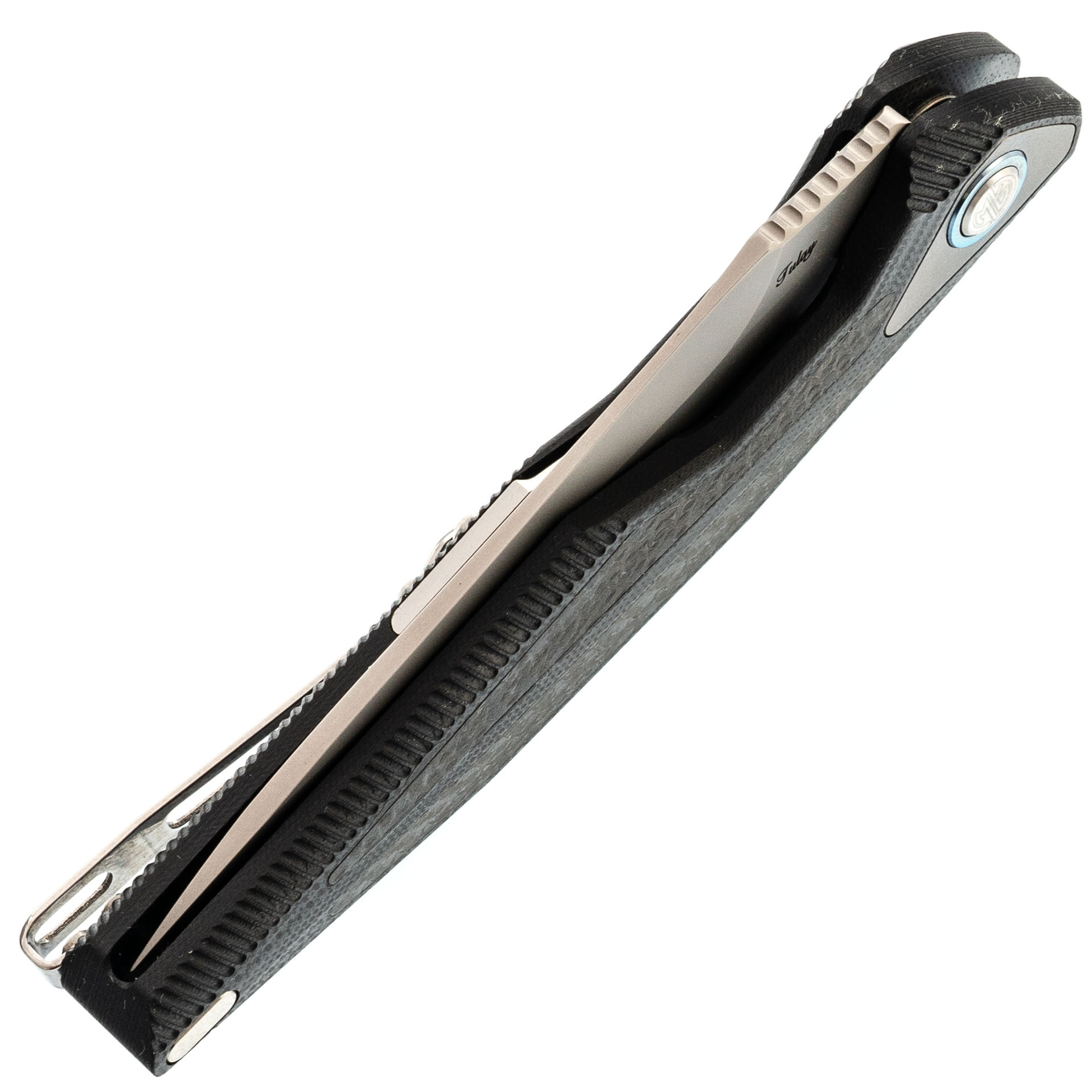 Нож складной Tulay Rikeknife, сталь 154CM, Black G10/Carbon Fiber - фото 10