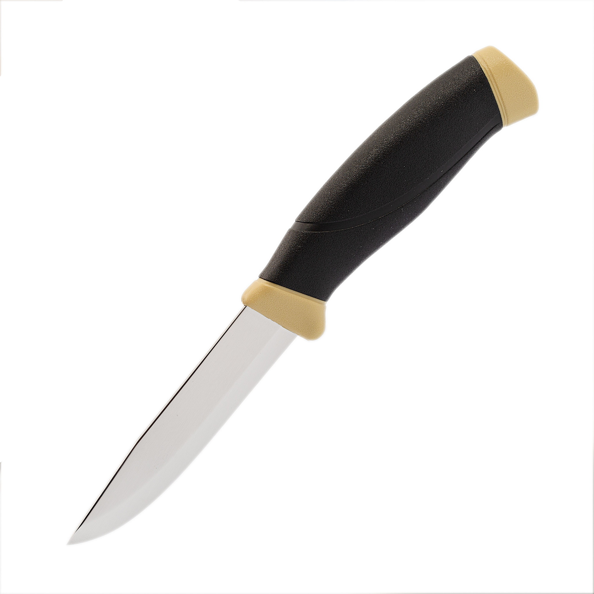 Нож с фиксированным лезвием Morakniv Companion Desert, сталь Sandvik 12С27, рукоять резина/пластик