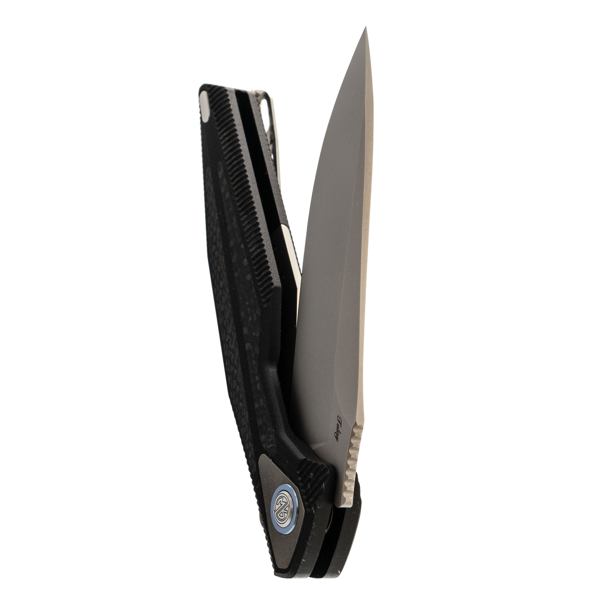 фото Нож складной tulay rikeknife, сталь 154cm, black g10/carbon fiber
