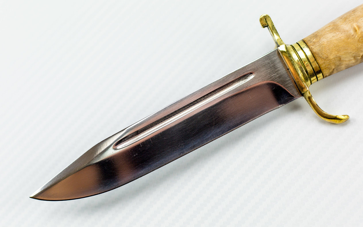 фото Нож нр-40, сталь 95х18, карельская береза промтехснаб