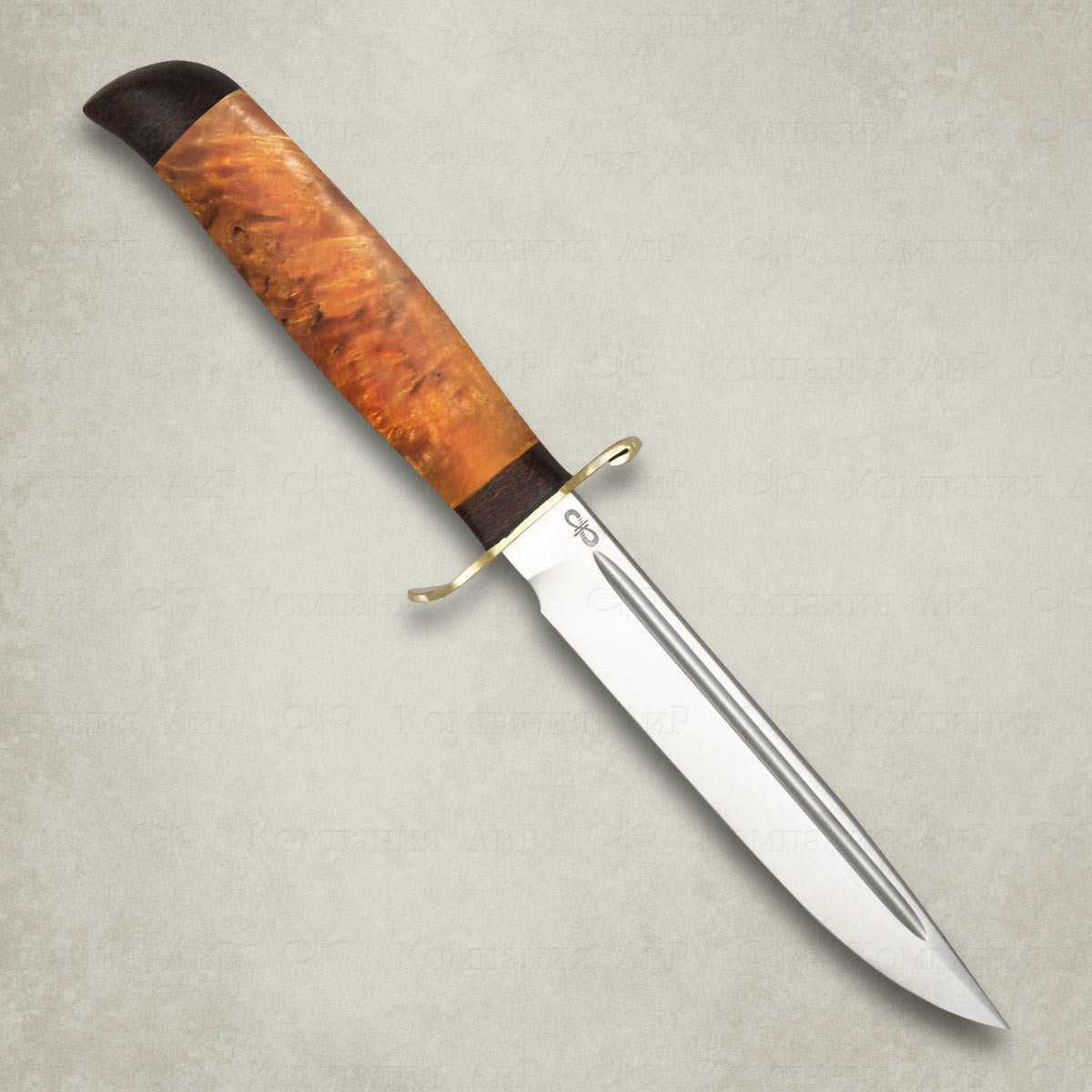 фото Нож финка-2 вача, карельская береза, 100х13м, аир