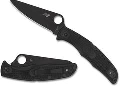 Фото Нож складной Pacific Salt 2 Spyderco, сталь H1 Black Carbonitride Plain, рукоять термопластик FRN