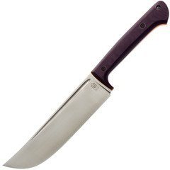Фото Нож Пчак Большой, сталь VG-10, рукоять микарта фиолетовая