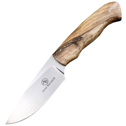 Нож с фиксированным клинком Arno Bernard Zebra, сталь N690, рукоять Spalted Maple
