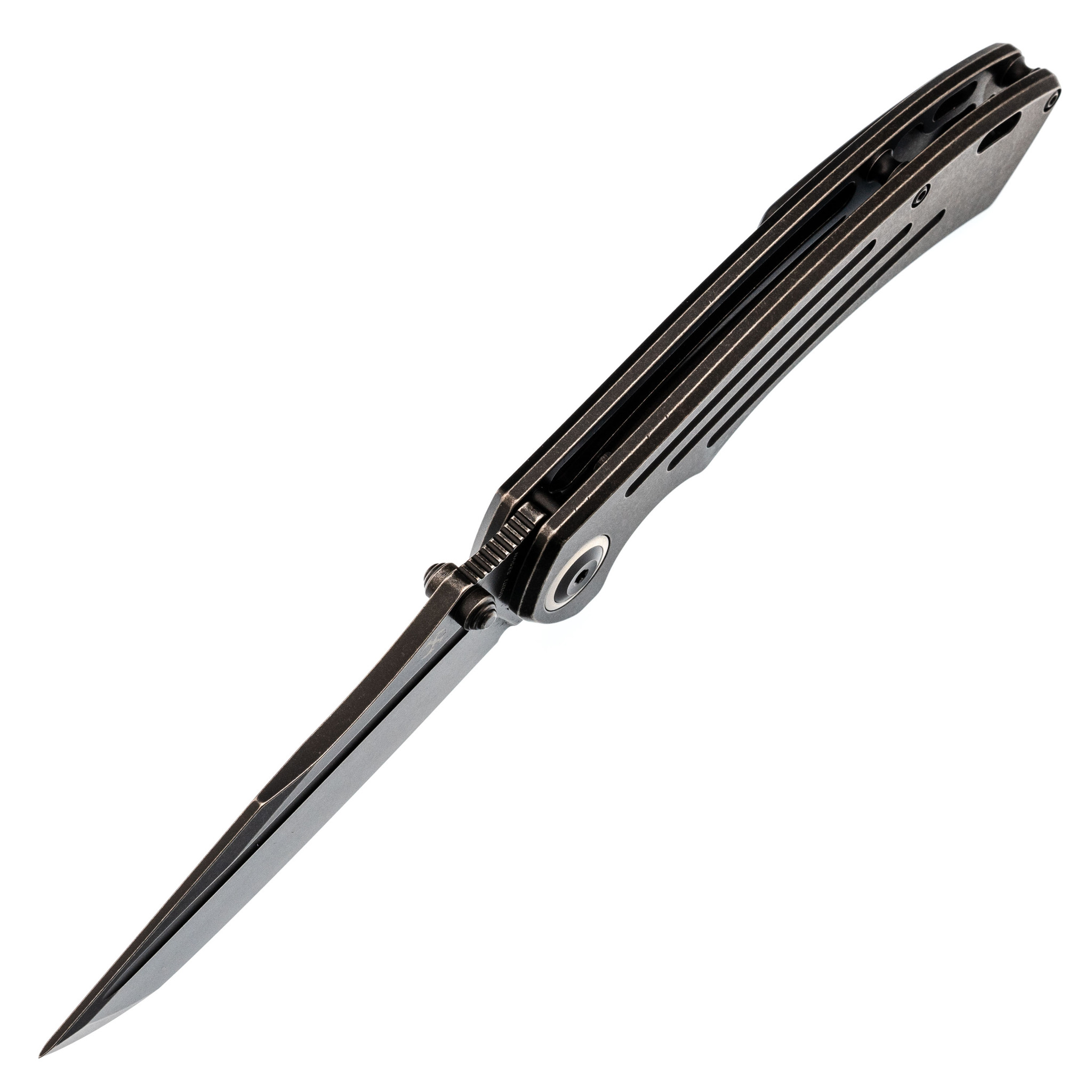 Складной нож Kansept knives Pretatout, сталь CPM-S35VN, Black SW, титан - фото 2