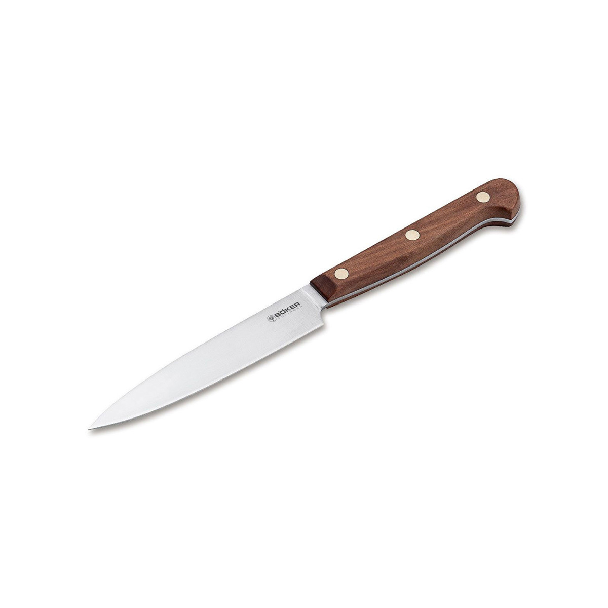 Кухонный нож для чистки овощей и фруктов Boker Cottage-Craft Spickmesser, 113 мм, сталь С75, рукоять сливовое дерево