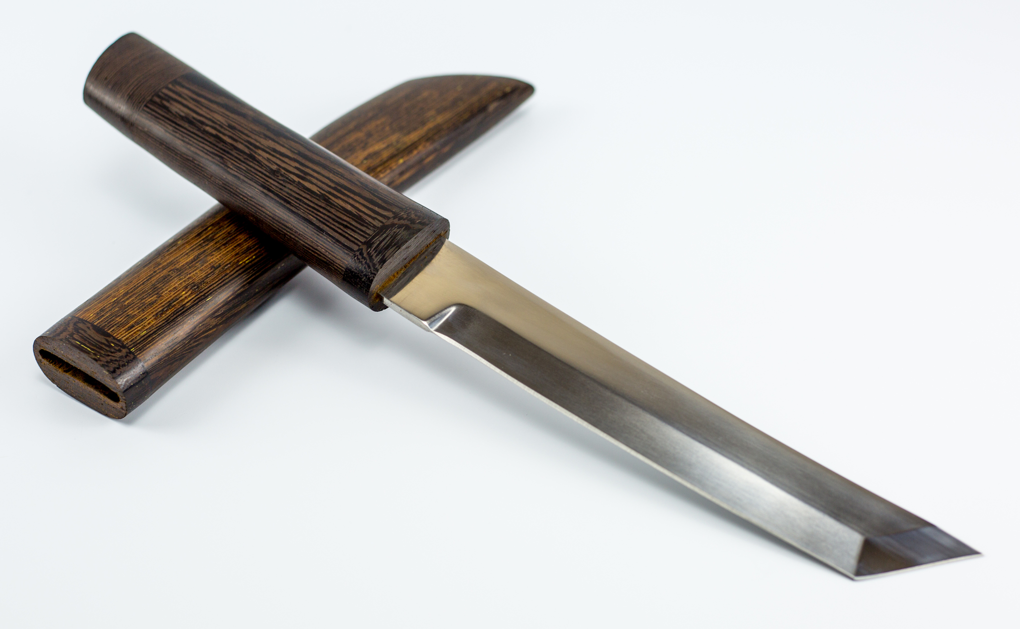 Нож Танто из Х12МФ, рукоять и ножны граб - фото 5