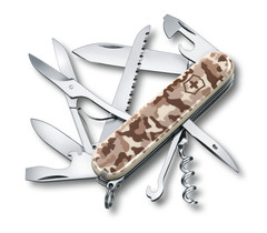 Фото Нож перочинный Victorinox Huntsman Comouflage, сталь X55CrMo14, рукоять Cellidor® камуфляж, 15 функций, 91мм