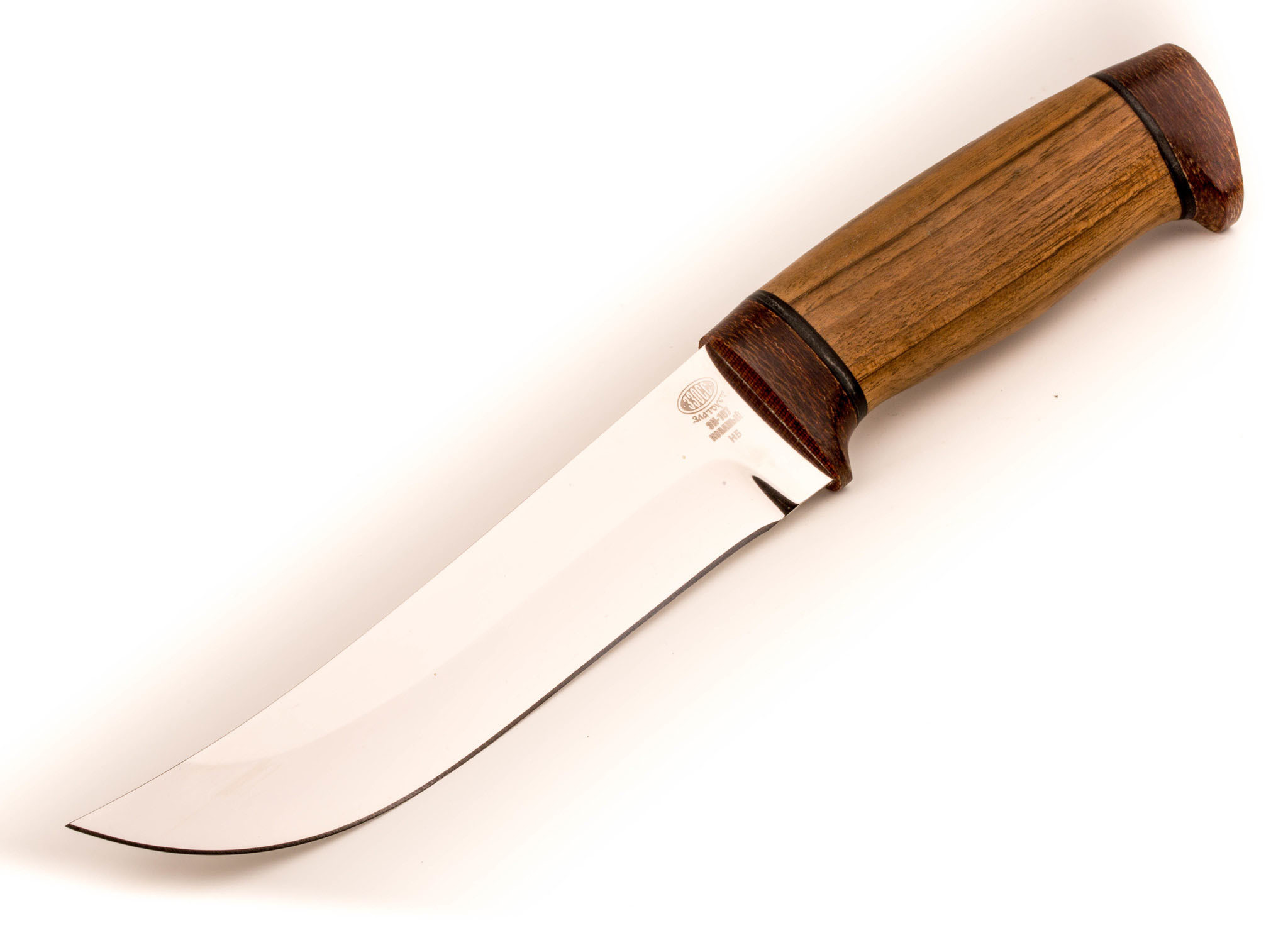 фото Нож туристический н5, сталь эи-107, текстолит, орех златоуст