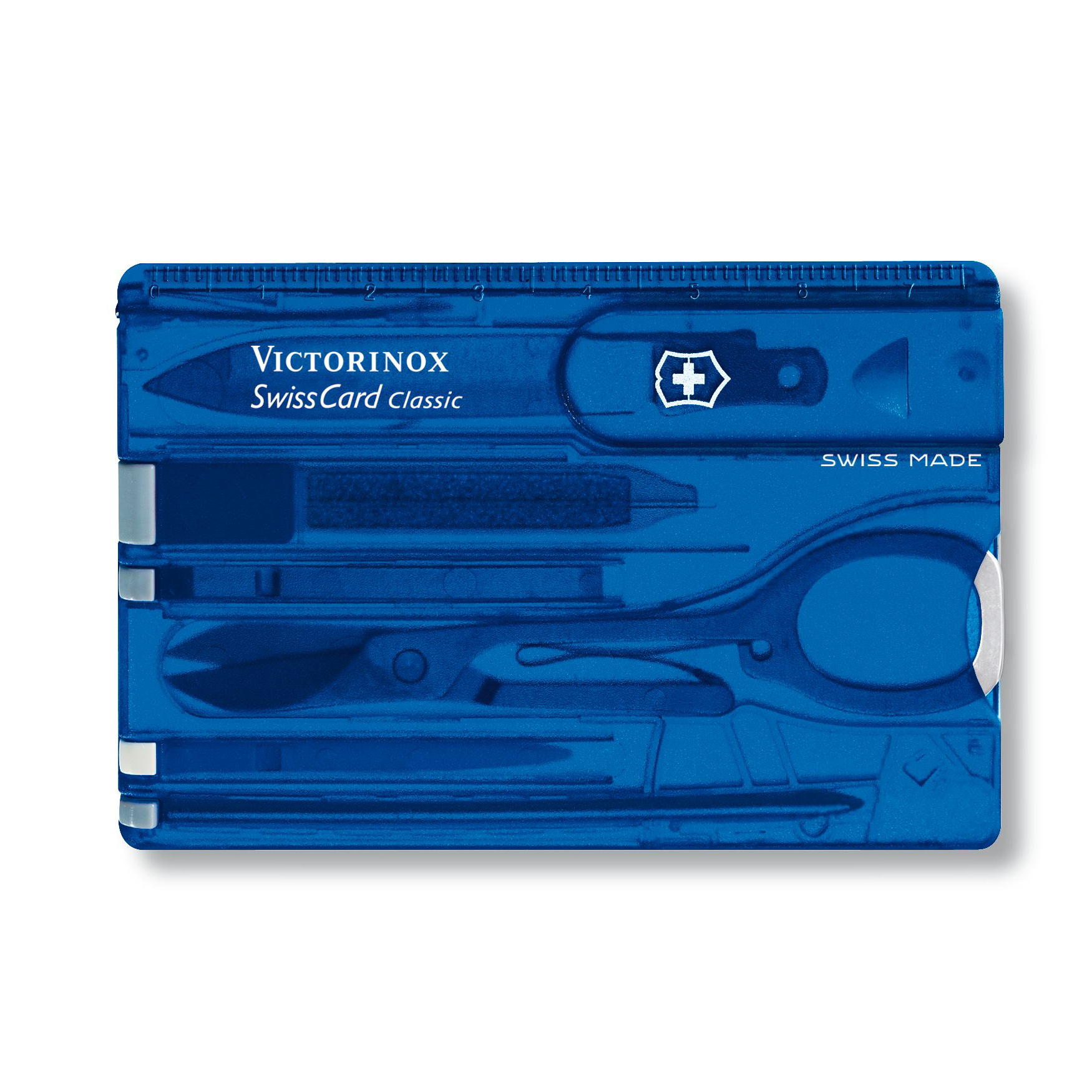 Швейцарская карта Victorinox SwissCard, сталь X50CrMoV15, рукоять ABS-Пластик, синий от Ножиков