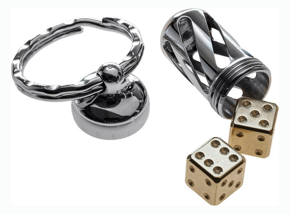 Брелок-капсула с игральными кубиками Acorn Dice Brass, Lion Steel, Нержавеющая сталь AISI 440, медь, L/DD OT - фото 6