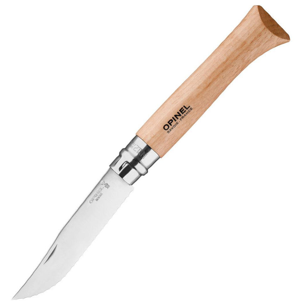 Складной нож Opinel  №12 Серрейтор, нержавеющая сталь, бук