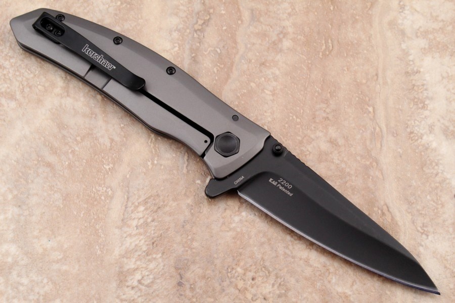 Складной полуавтоматический нож Kershaw Grid K2200, сталь 8Cr13MoV, рукоять нержавеющая сталь - фото 5