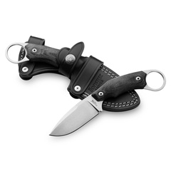 Фото Нож с фиксированным клинком LionSteel H2, сталь M390, рукоять G10, черный