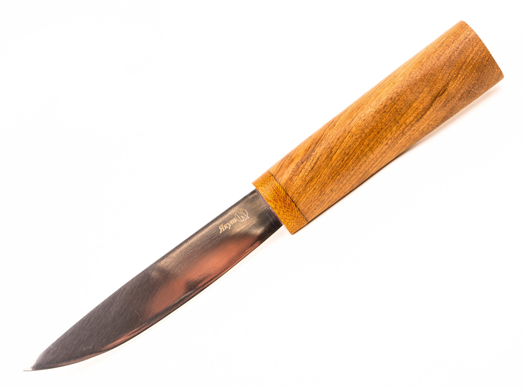 фото Разделочный нож якут, сталь aus-8, рукоять орех, кизляр