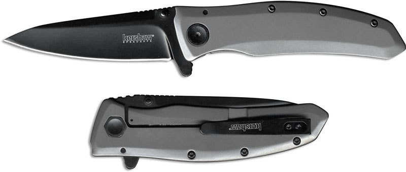 Складной полуавтоматический нож Kershaw Grid K2200, сталь 8Cr13MoV, рукоять нержавеющая сталь - фото 9