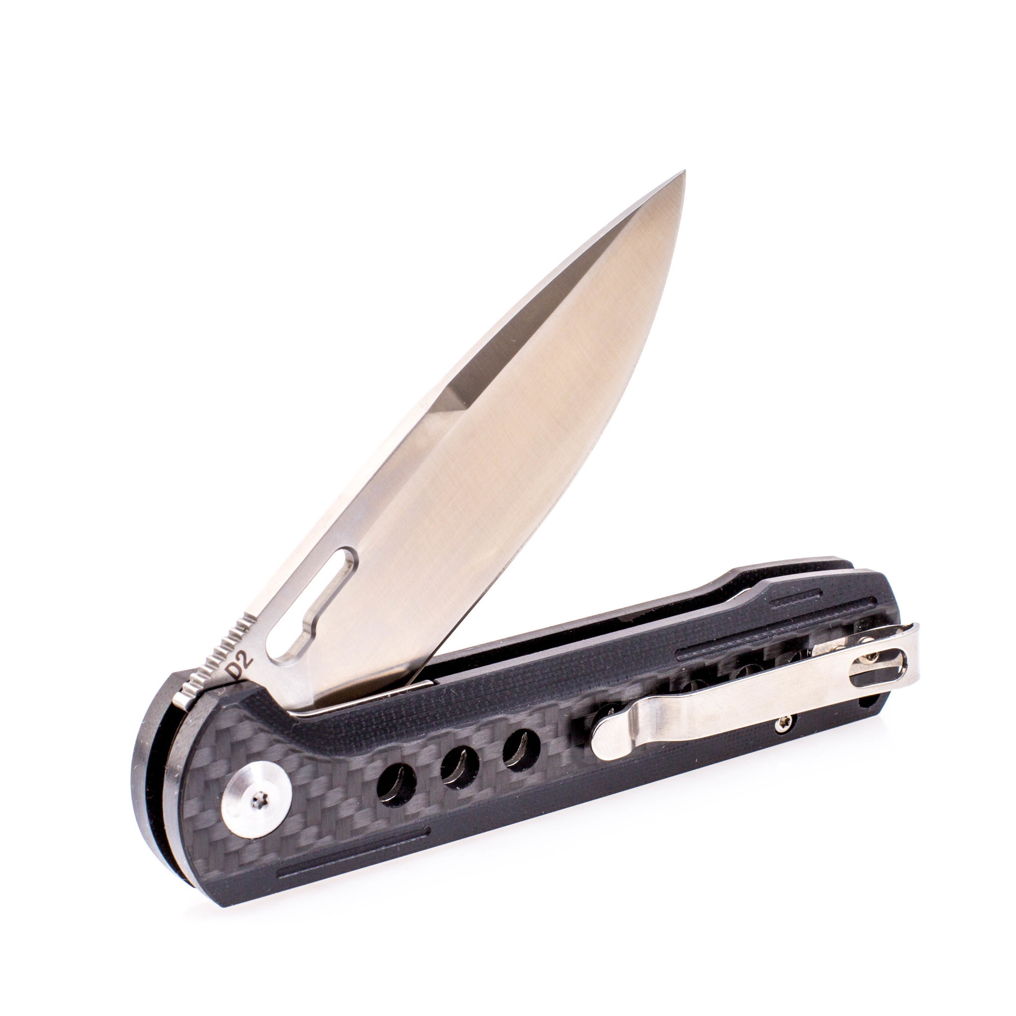 Складной нож Eafengrow EF9100, сталь D2, рукоять карбон от Ножиков