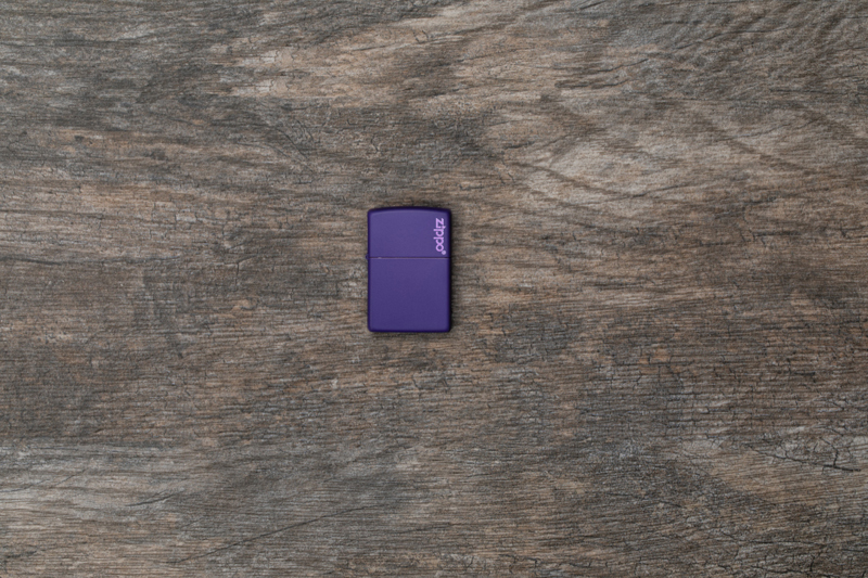 Зажигалка ZIPPO Classic с покрытием Purple Matte, латунь/сталь, фиолетовая, матовая, 36x12x56 мм - фото 6