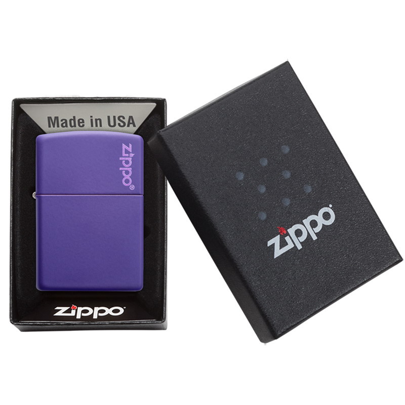 Зажигалка ZIPPO Classic с покрытием Purple Matte, латунь/сталь, фиолетовая, матовая, 36x12x56 мм - фото 7
