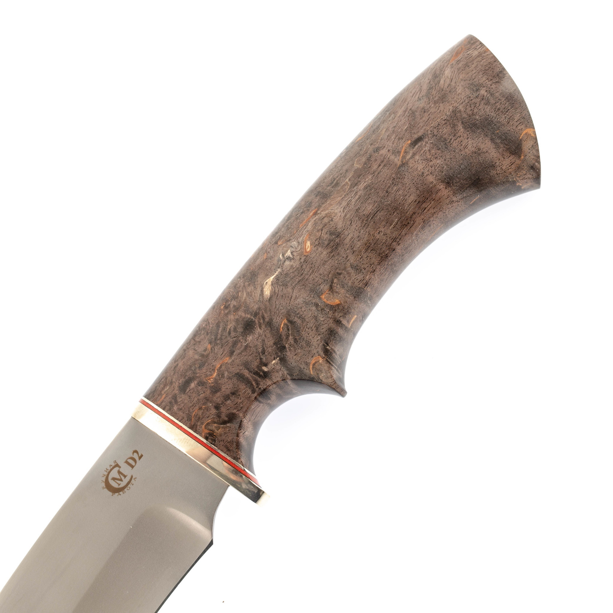 Нож Близнец, сталь D2, рукоять карельская береза - фото 3