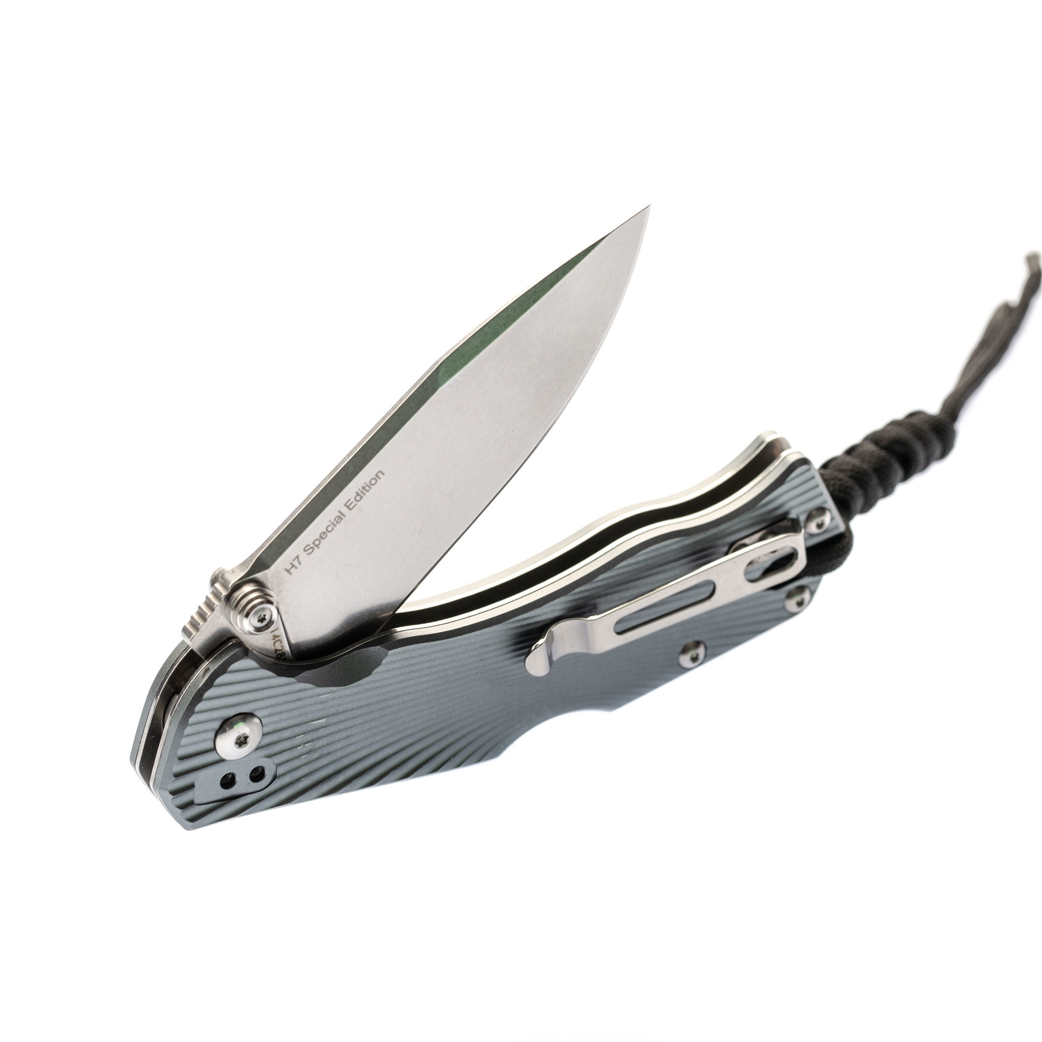 Складной нож RealSteel H7 Special Edition Grey, сталь Sandvik 14C28N - фото 5