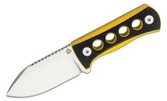 Фото Нож QSP Canary, сталь 14C28N, рукоять G10, черный/желтый