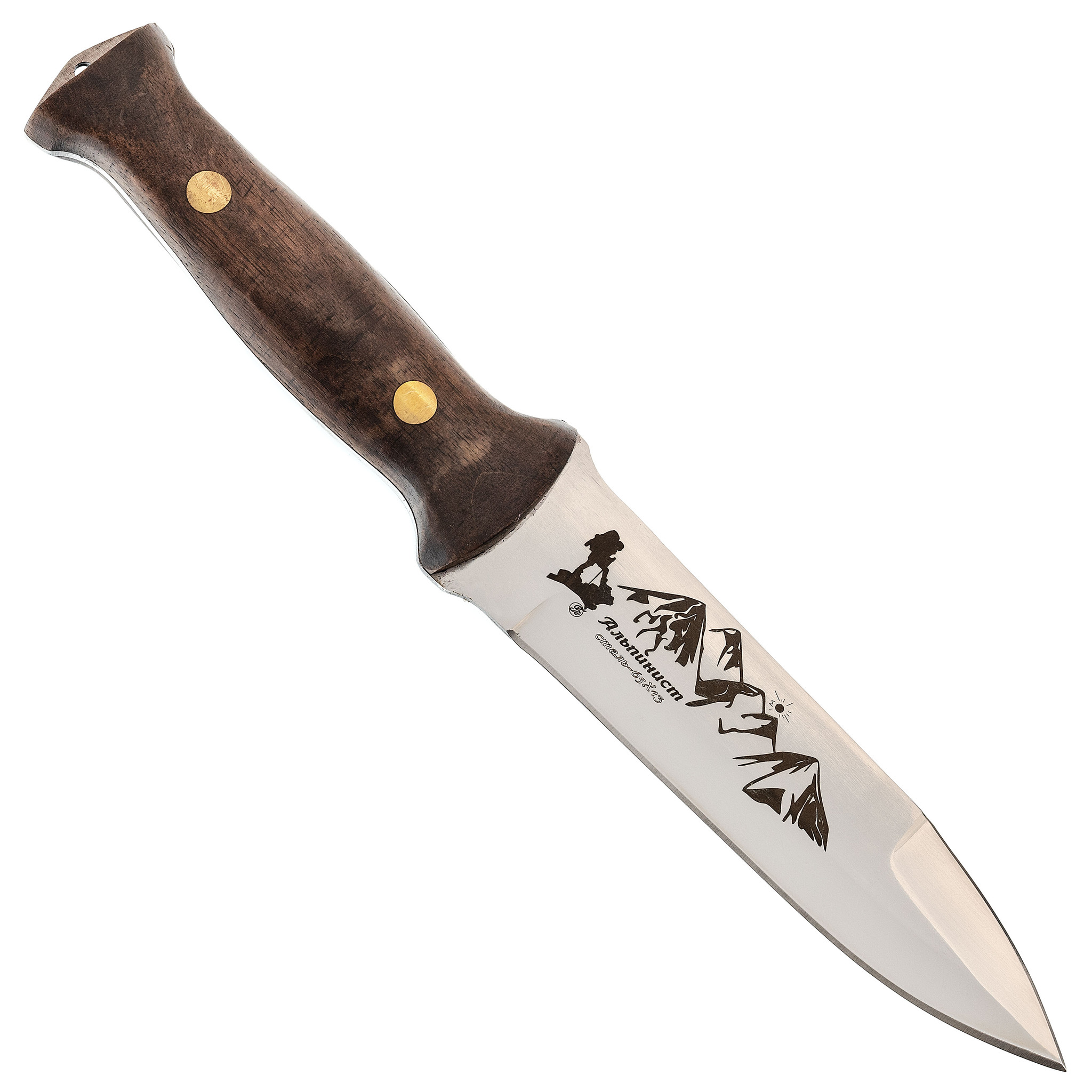 Нож Альпинист, сталь 65х13, орех, Кизляр - фото 3
