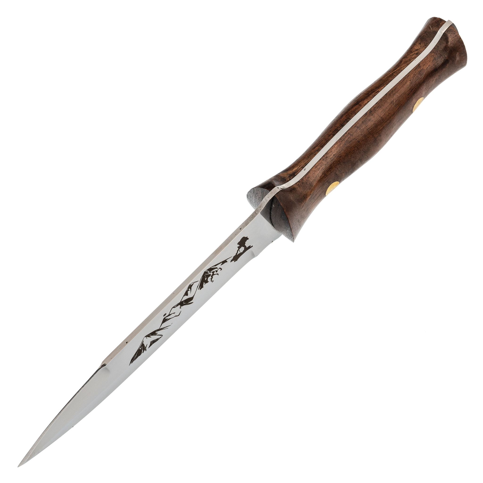 Нож Альпинист, сталь 65х13, орех, Кизляр - фото 2