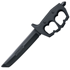 Фото Тренировочный нож Cold Steel Trench Knife Tanto, santoprene, черный