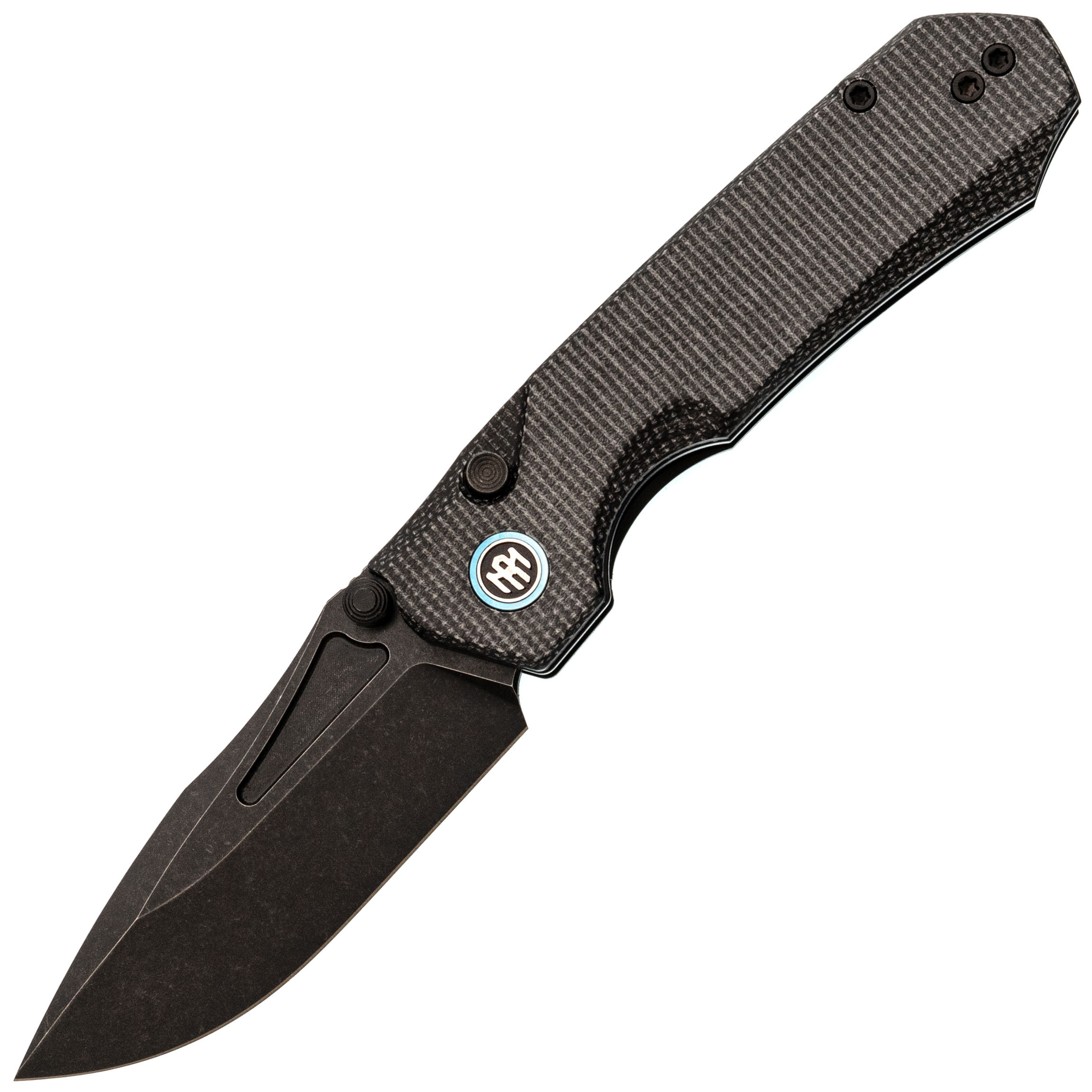 Складной нож Remette Rhino, сталь Sandvik 14C28N, рукоять микарта, черный