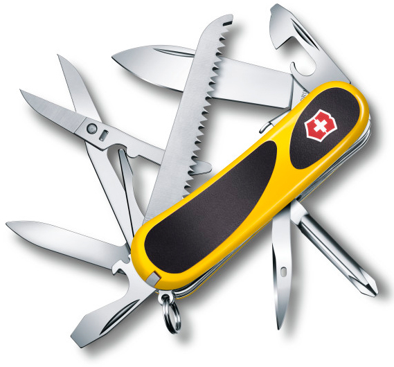 Нож перочинный Victorinox EvoGrip S18 2.4913.SC8 85мм 15 функций жёлто-чёрный - фото 1