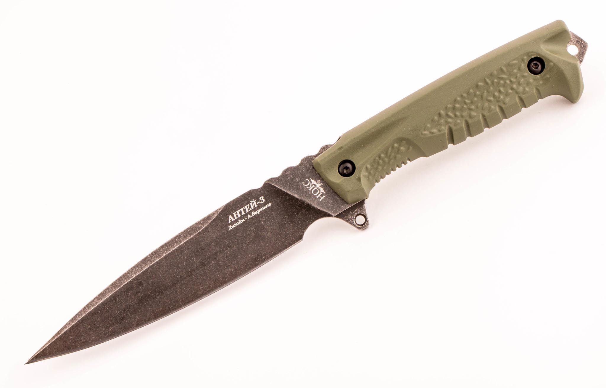 Нож Антей 3, AUS-8, зеленая рукоять, НОКС - фото 1