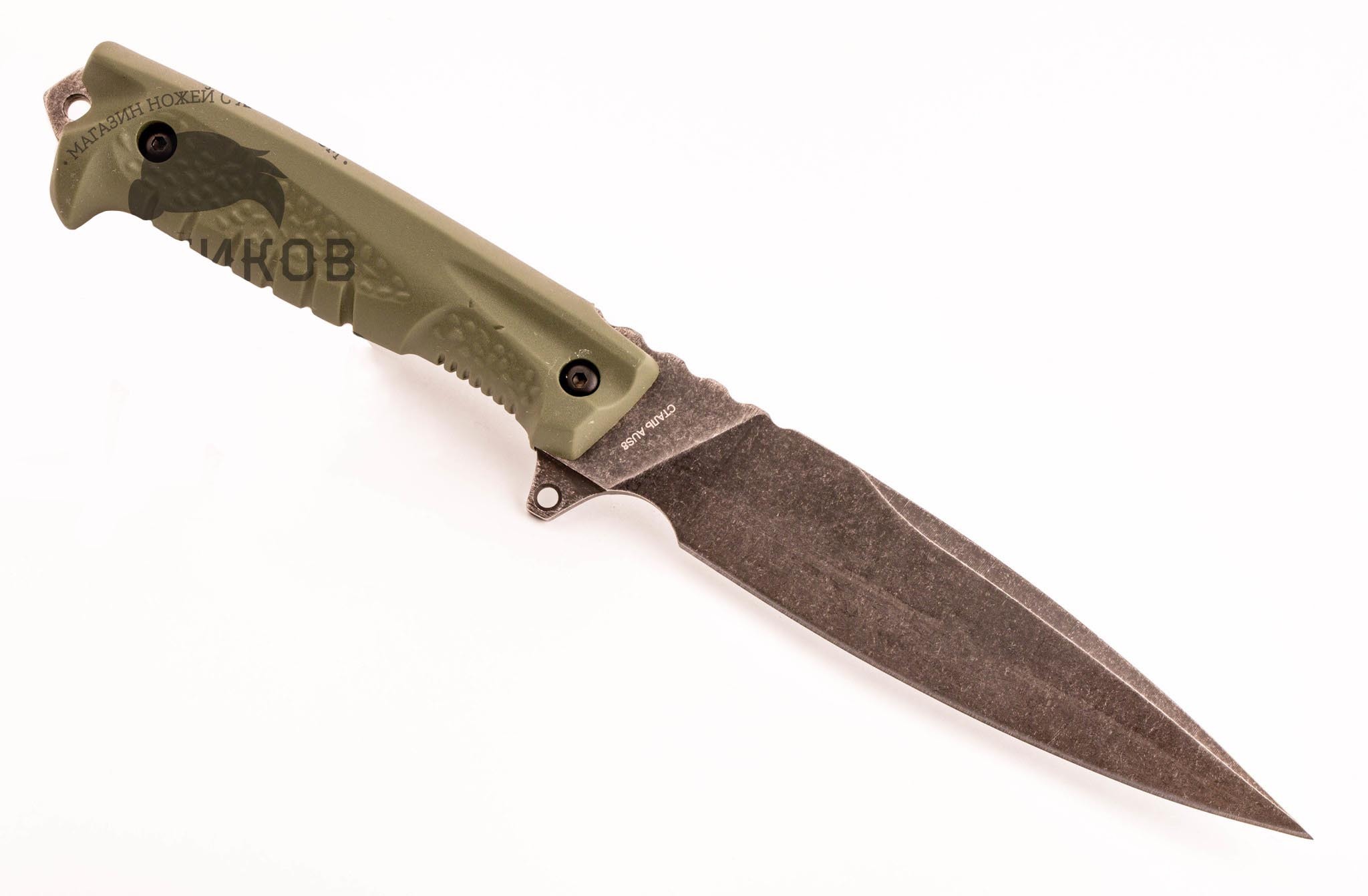 Нож Антей 3, AUS-8, зеленая рукоять, НОКС - фото 4