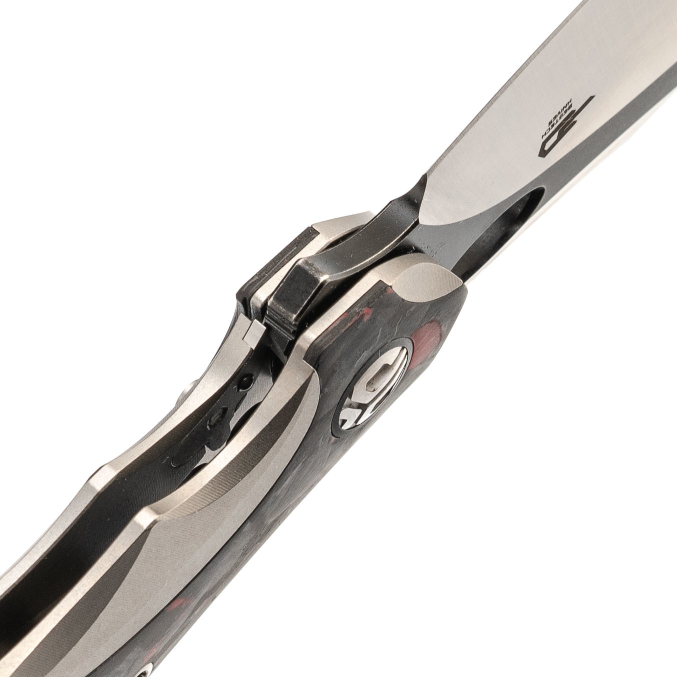 Складной нож Bestech Nogard, сталь M390, Titanium Black/Red Carbon - фото 4