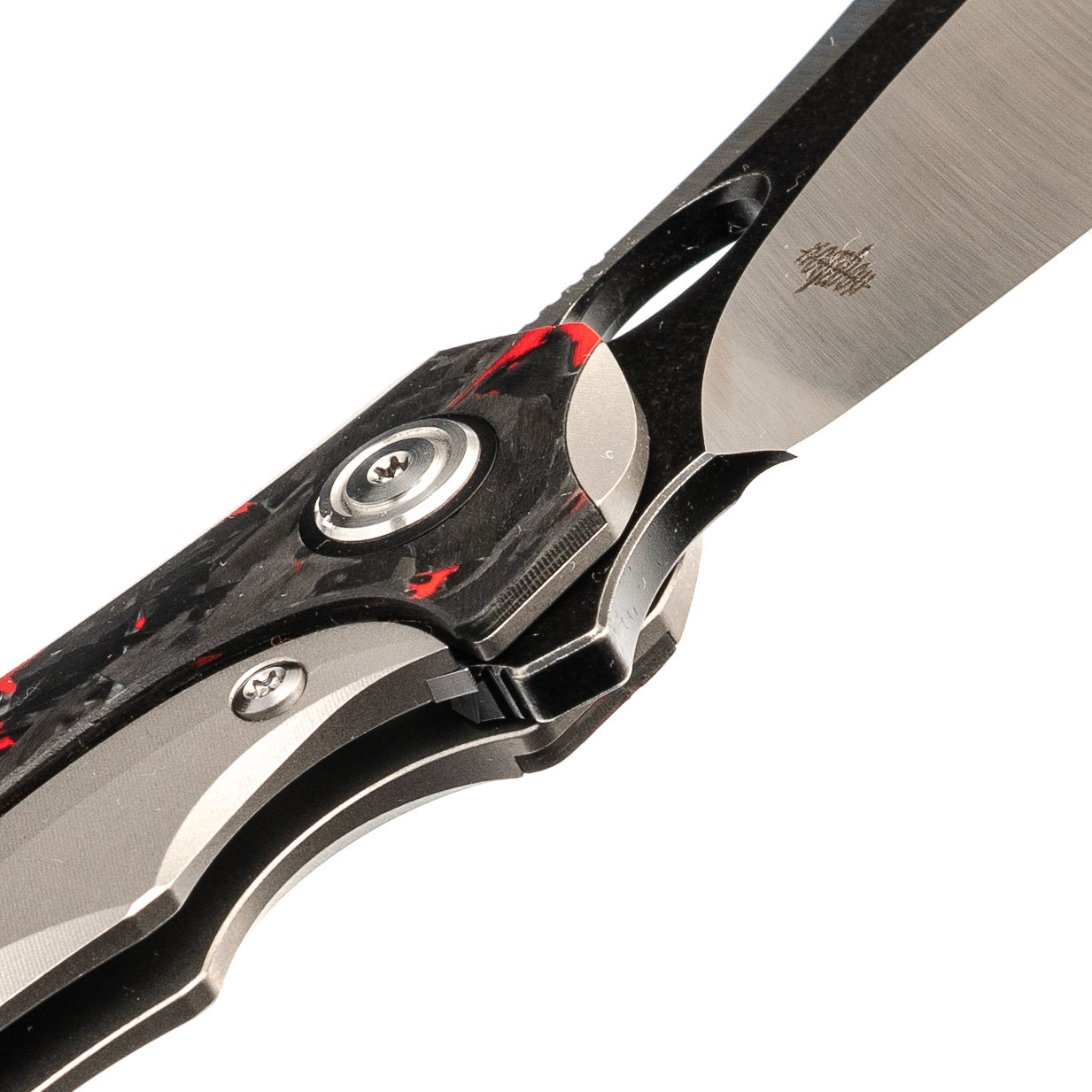 Складной нож Bestech Nogard, сталь M390, Titanium Black/Red Carbon - фото 5