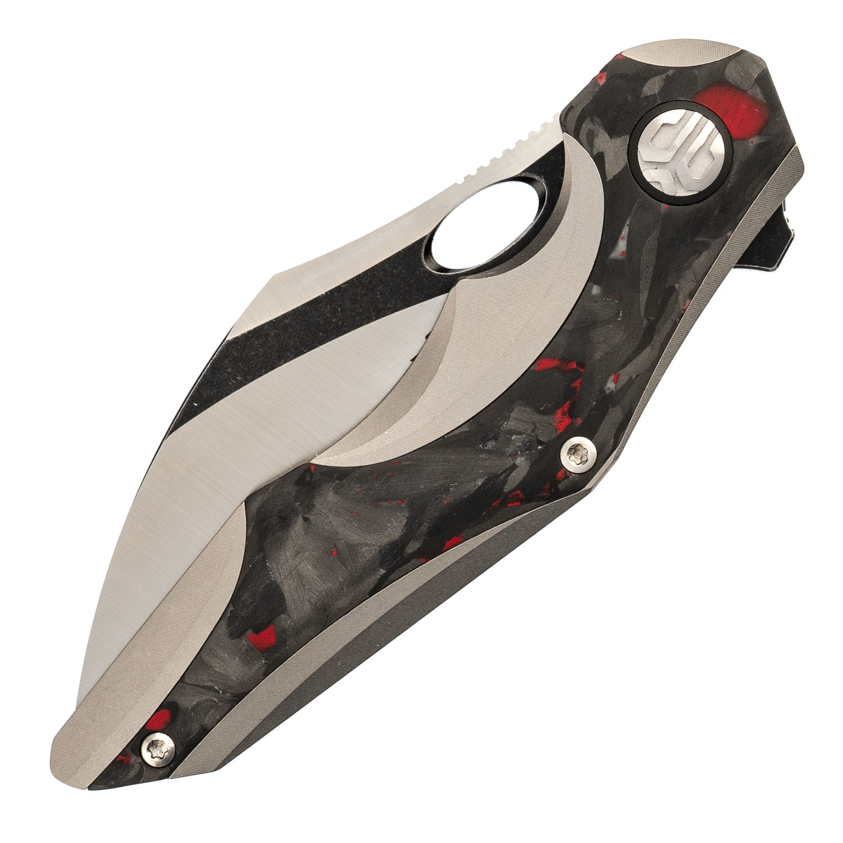 Складной нож Bestech Nogard, сталь M390, Titanium Black/Red Carbon - фото 9