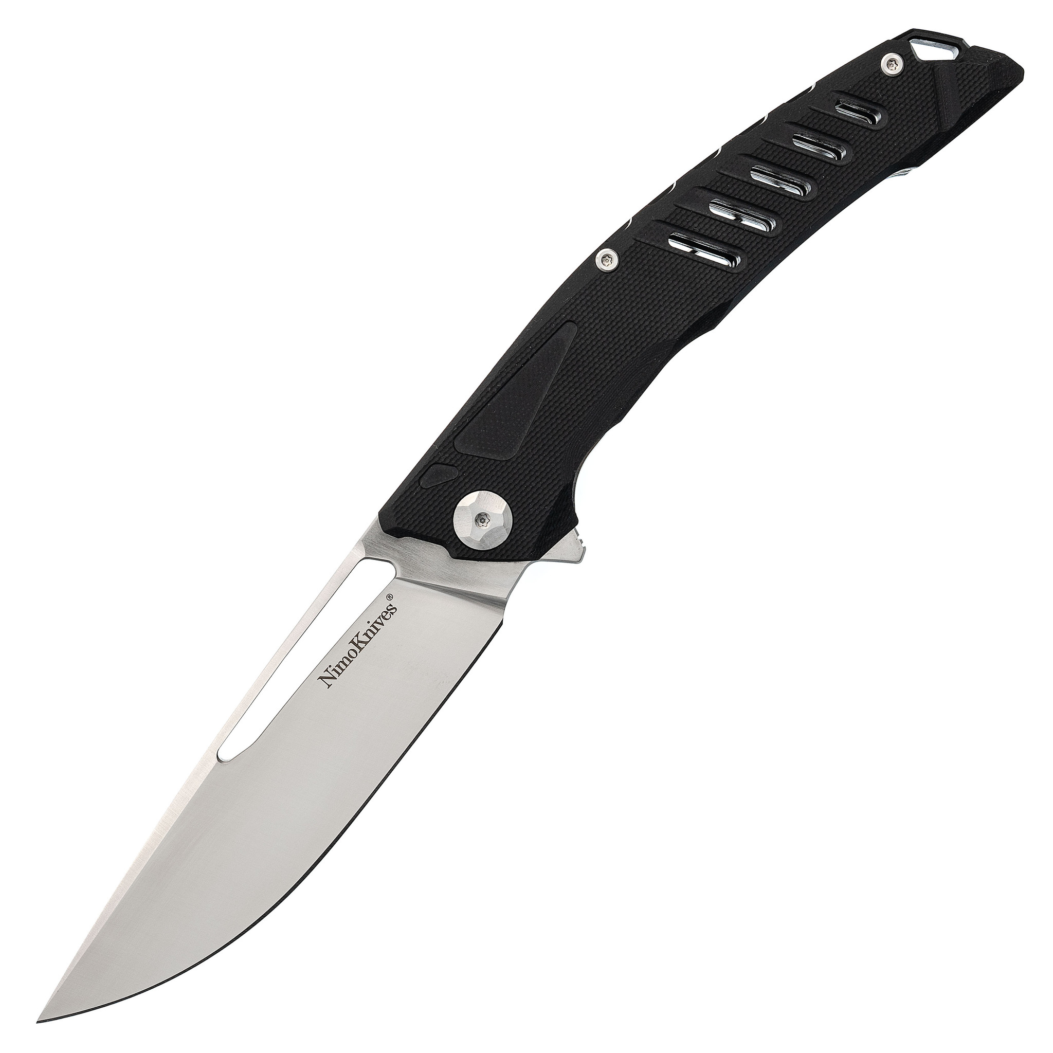 Складной нож Nimo Knives Black, сталь D2, G10
