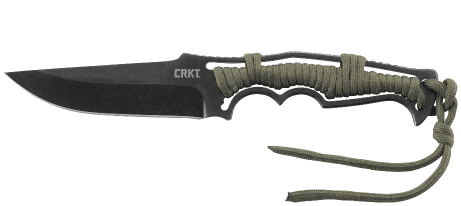фото Нож с фиксированным лезвием crkt tighe breaker, сталь 8cr13mov, цельнометаллический