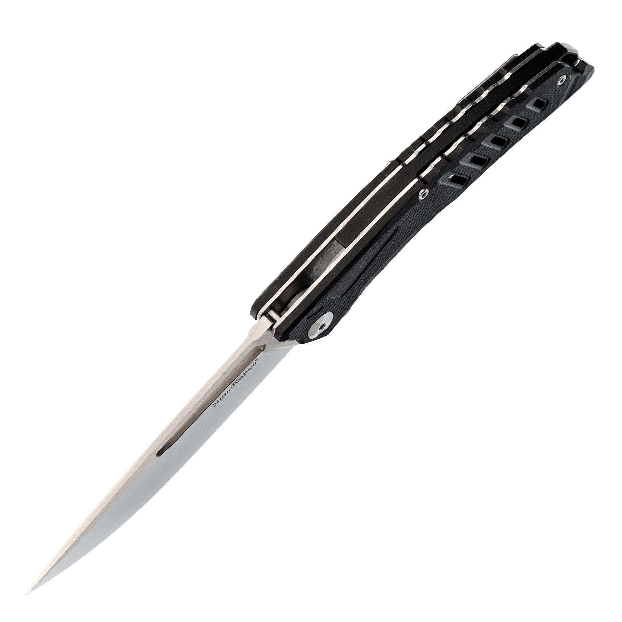 Складной нож Nimo Knives Black, сталь D2, G10 от Ножиков
