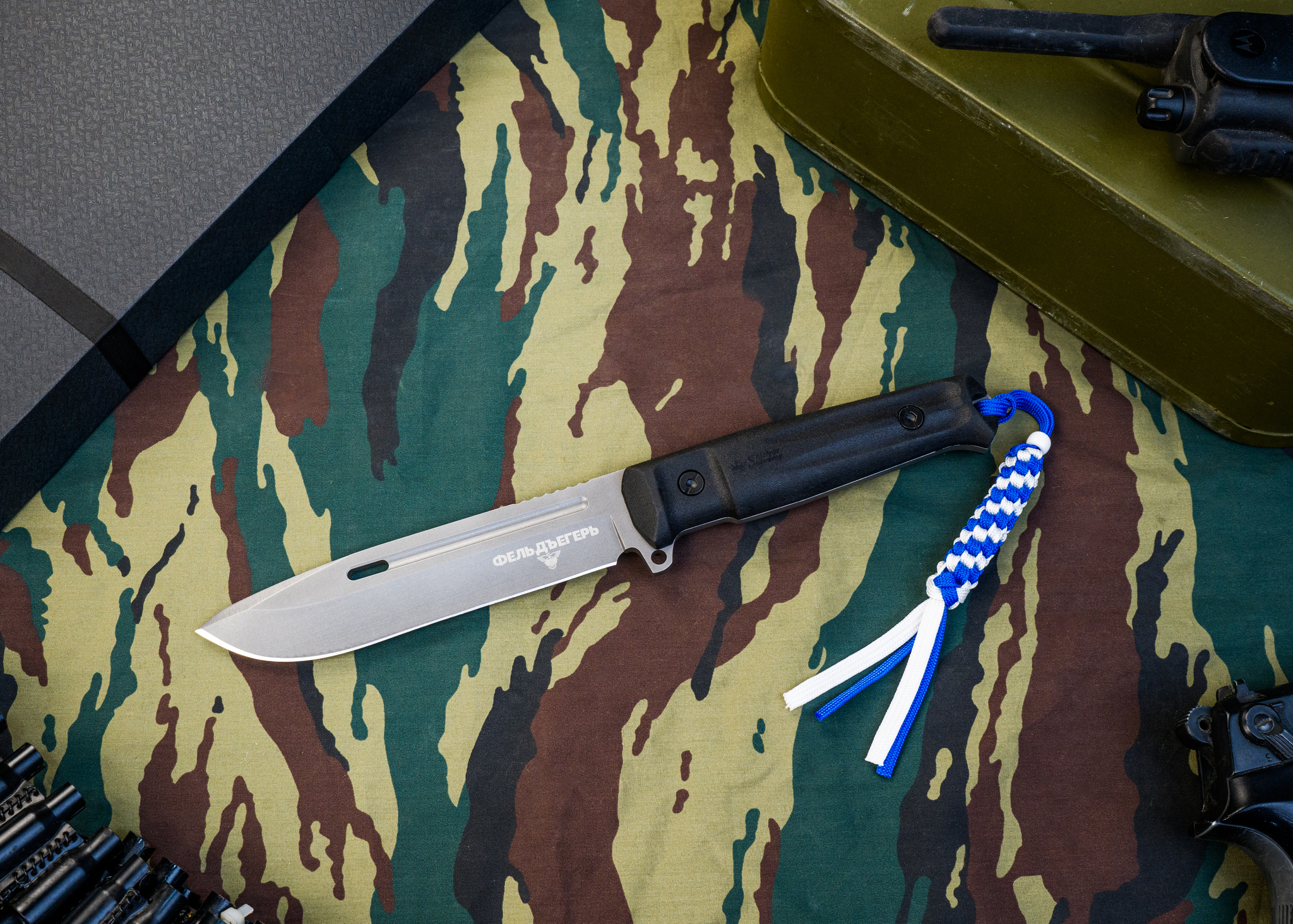 Тактический нож Фельдъегерь, сталь AUS-8 TW, рукоять кратон