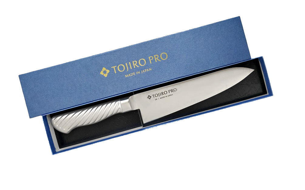 Нож Шефа Tojiro PRO, F-888, нерж. сталь VG-10, серый от Ножиков