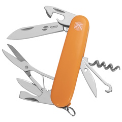 Фото Нож перочинный Stinger 90 мм, 13 функций, оранжевый, в блистере
